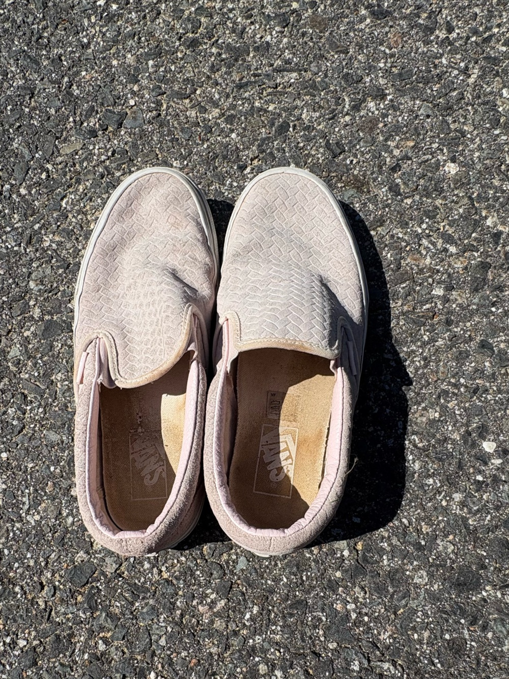 Vans embossed woven suede classic slip-ons